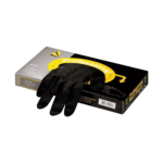 Guantes Reutilizables Latex Negro x20un