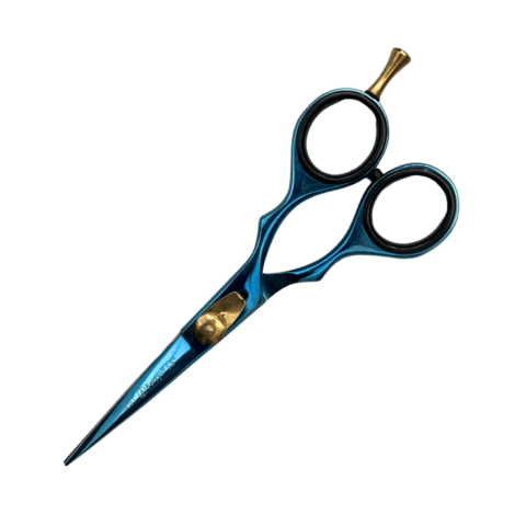 Tijera de Corte Titanium Blue 5.5 | Microdentada | Belkys