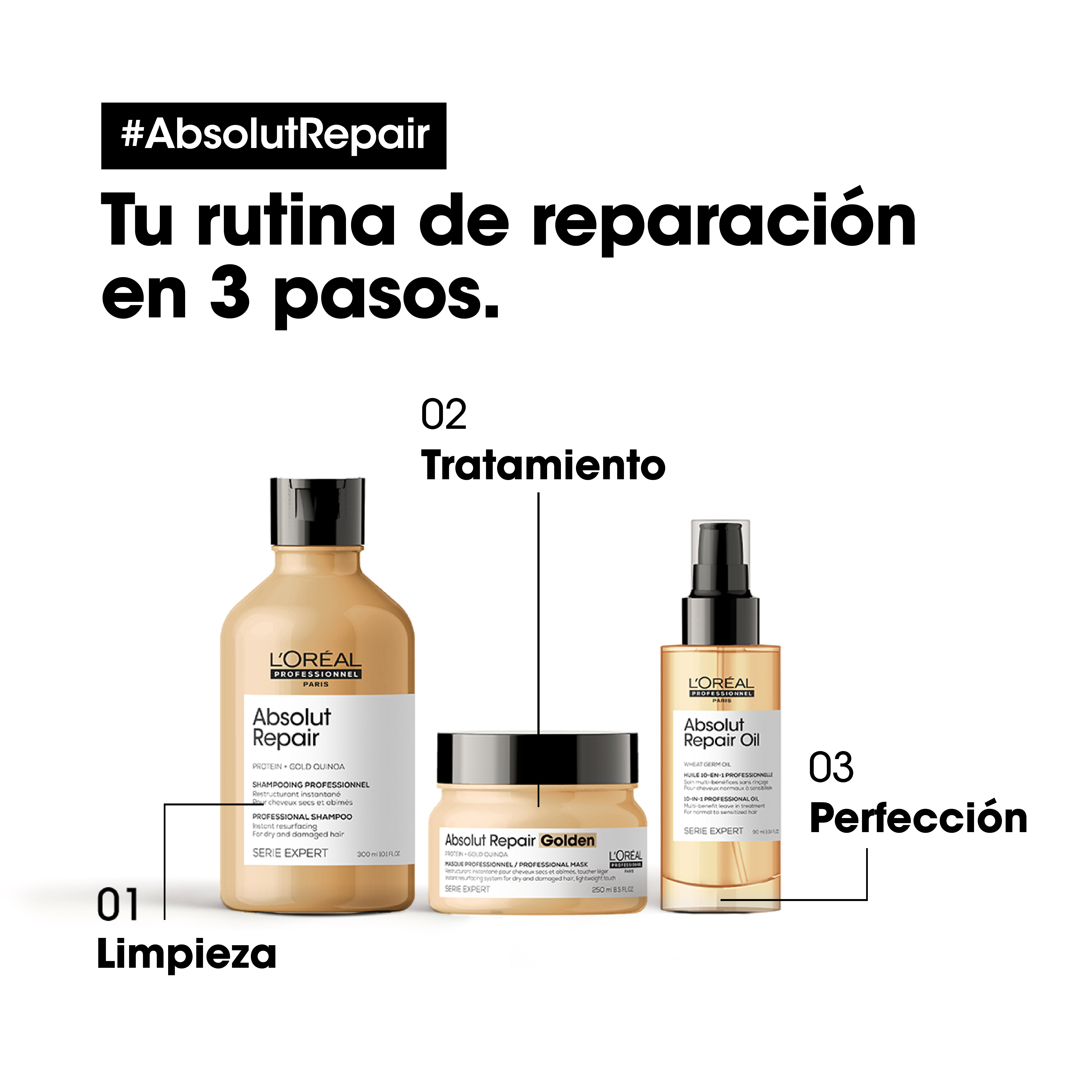 L'Oréal Professionnel ABSOLUT REPAIR LP SE21 Absolut Repair Cond 200ml R - Packshot Oficial