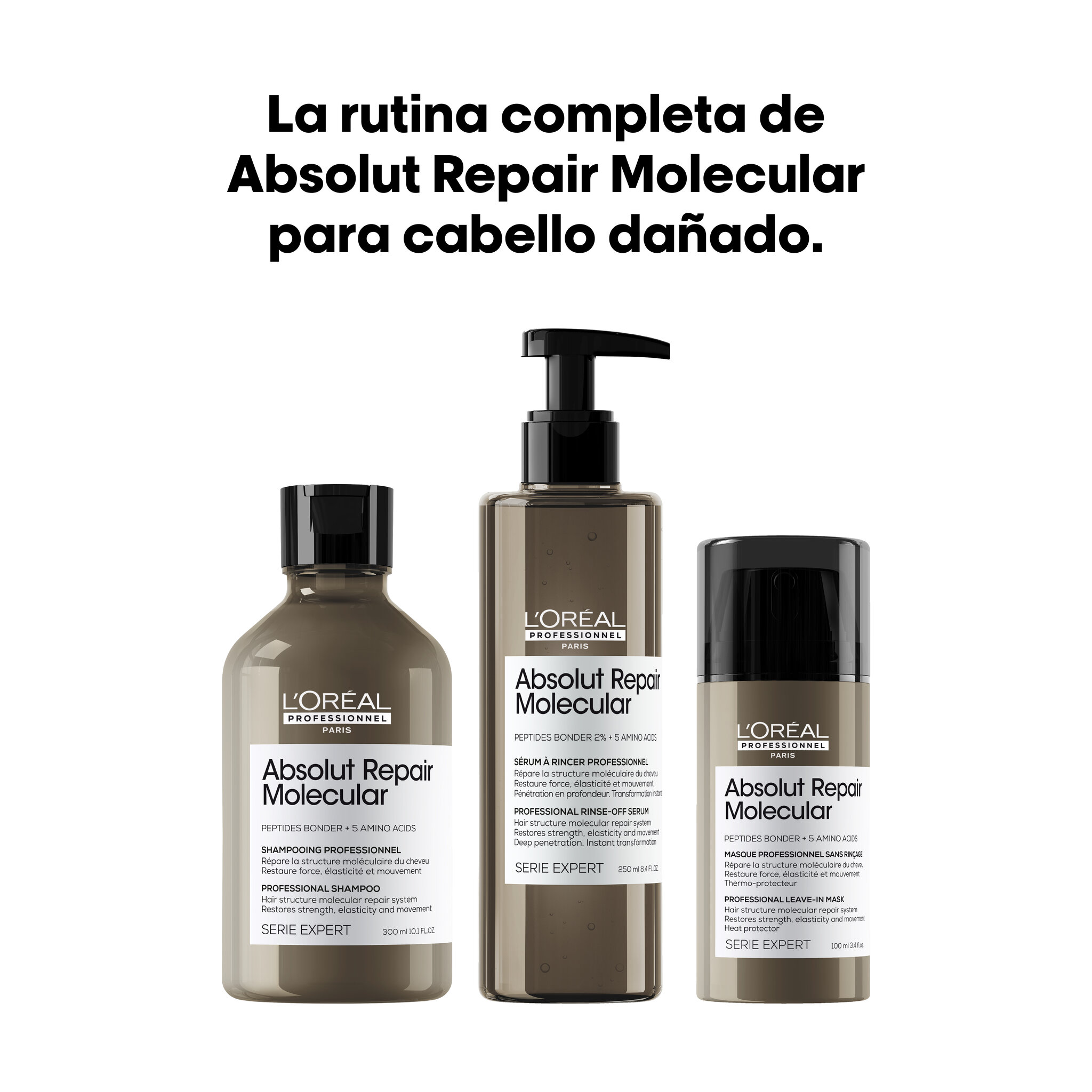 L'Oréal Professionnel Absolut Repair Molecular LP SE ARM Shp 300ml R V034 - Packshot Oficial