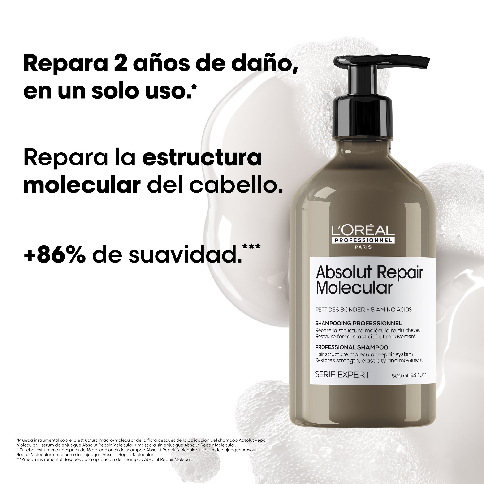 L'Oréal Professionnel Absolut Repair Molecular LP SE ARM Shp 500ml R V034 - Packshot Oficial