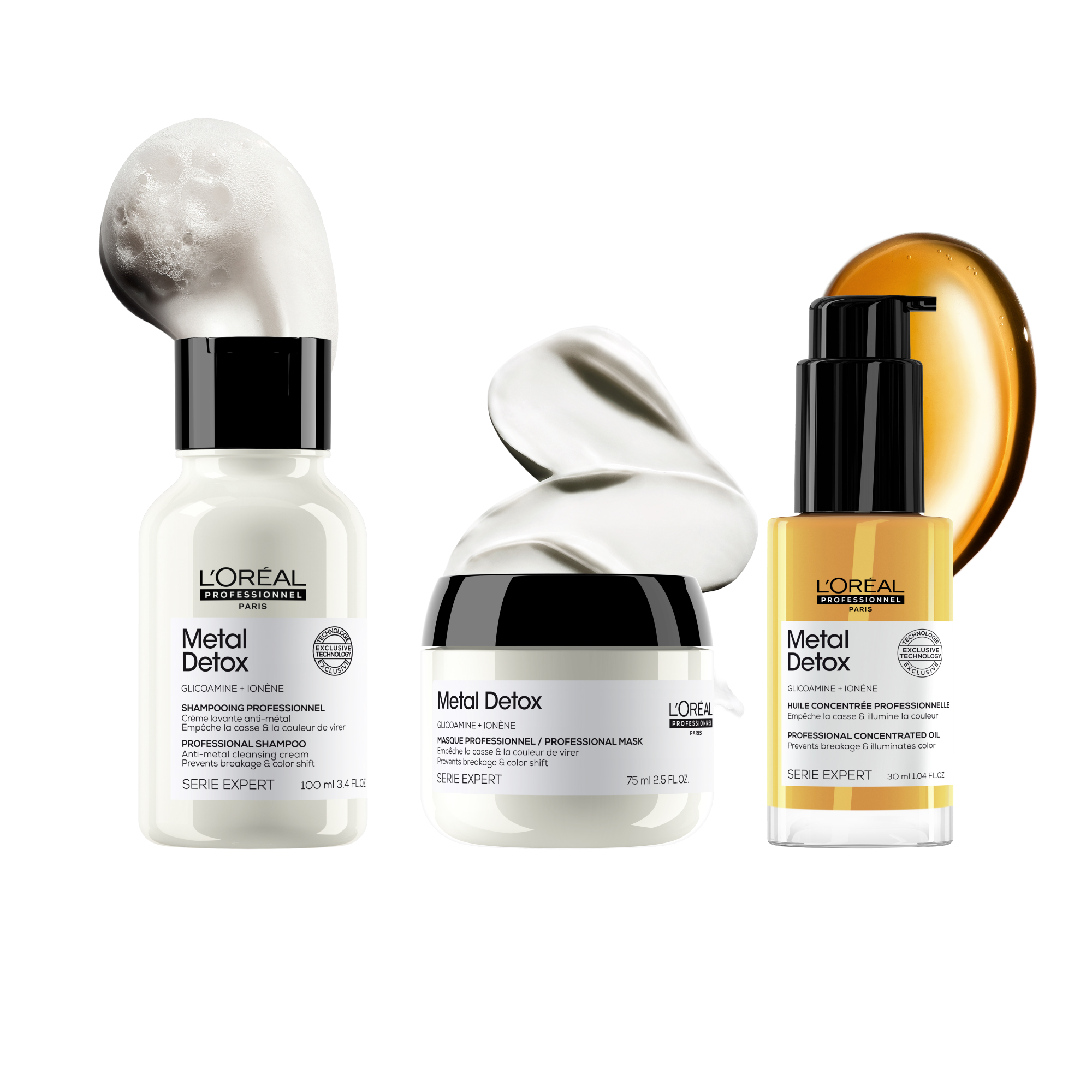 L'Oréal Professionnel METAL DETOX LP SE Metal Detox oil 30ml J20 - Packshot Oficial