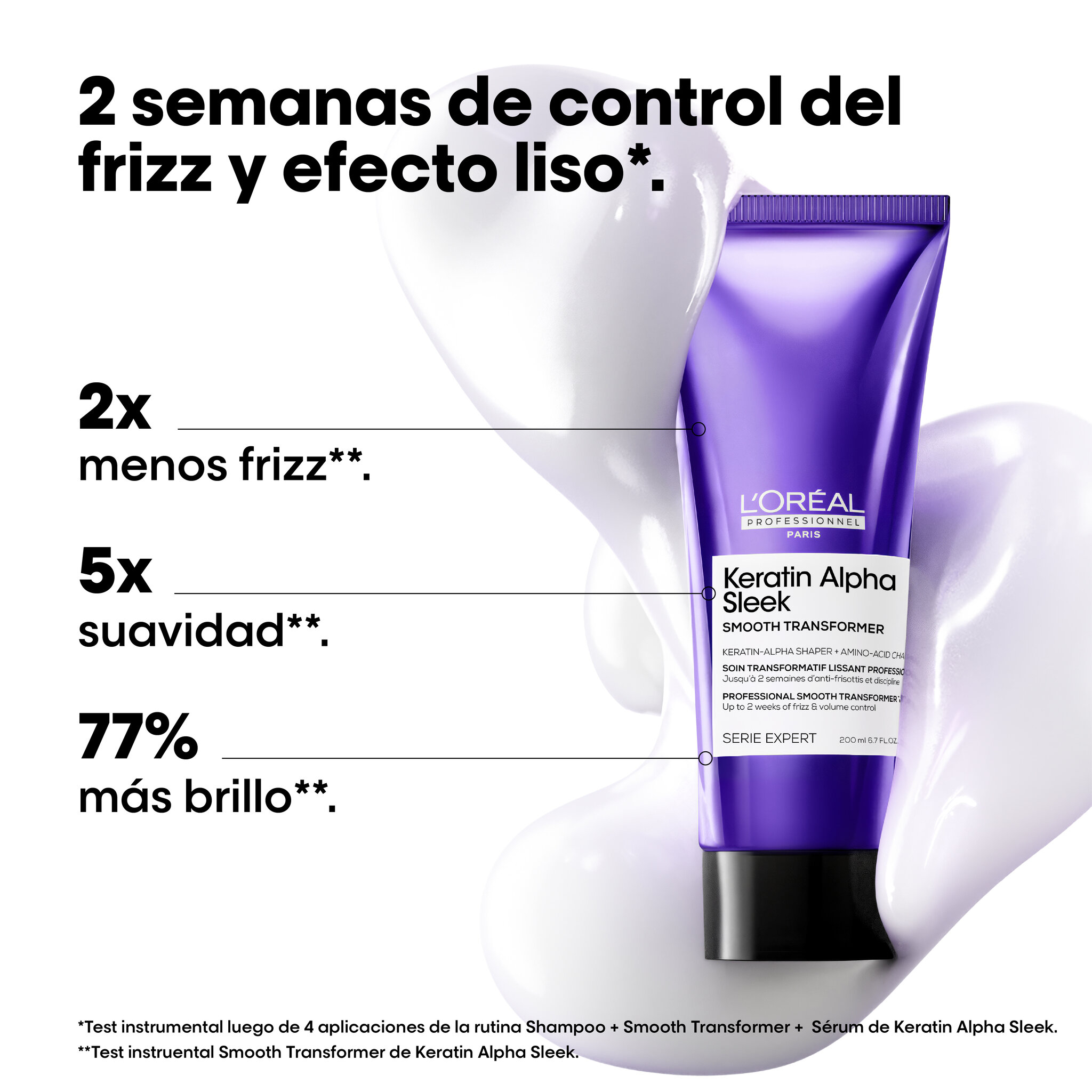L'Oréal Professionnel Keratin Alpha Sleek LP SE Ker Alpha Prog T 200.0MLT 153 - Packshot Oficial