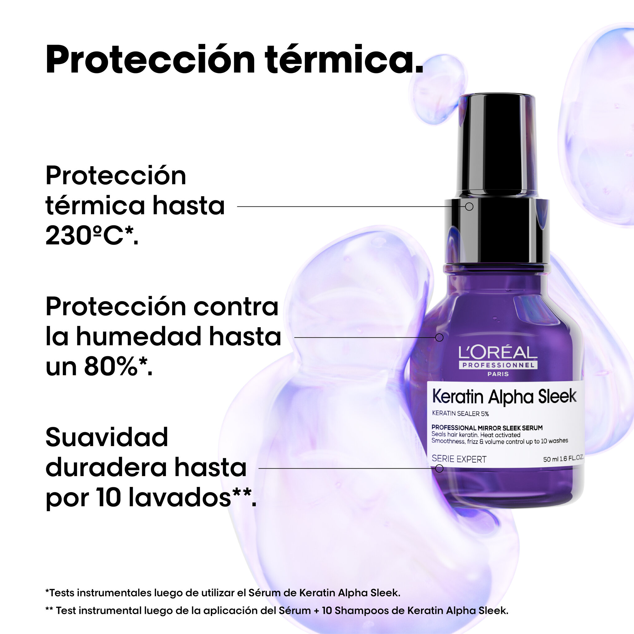 L'Oréal Professionnel Keratin Alpha Sleek LP SE Ker Alpha Serum 50.0MLT 127 - Packshot Oficial