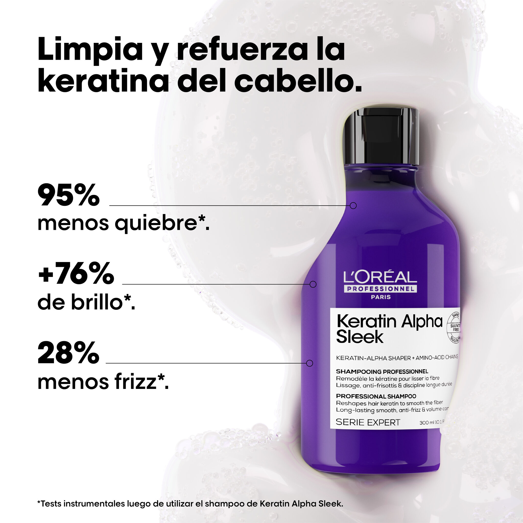 L'Oréal Professionnel Keratin Alpha Sleek LP SE Ker Alpha Shp1500.0MLT 142 - Packshot Oficial