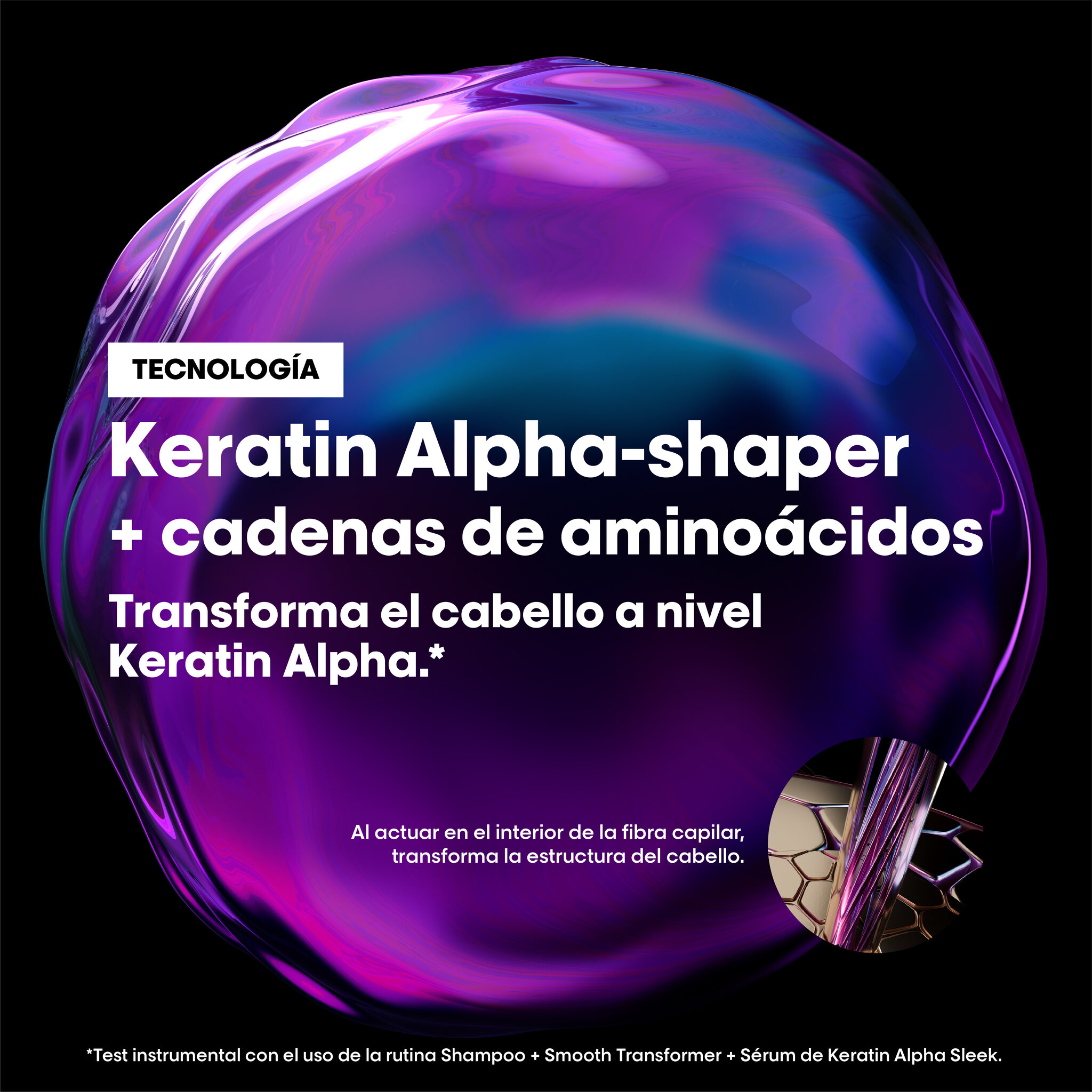 L'Oréal Professionnel Keratin Alpha Sleek LP SE Ker Alpha Shp1500.0MLT 142 - Packshot Oficial